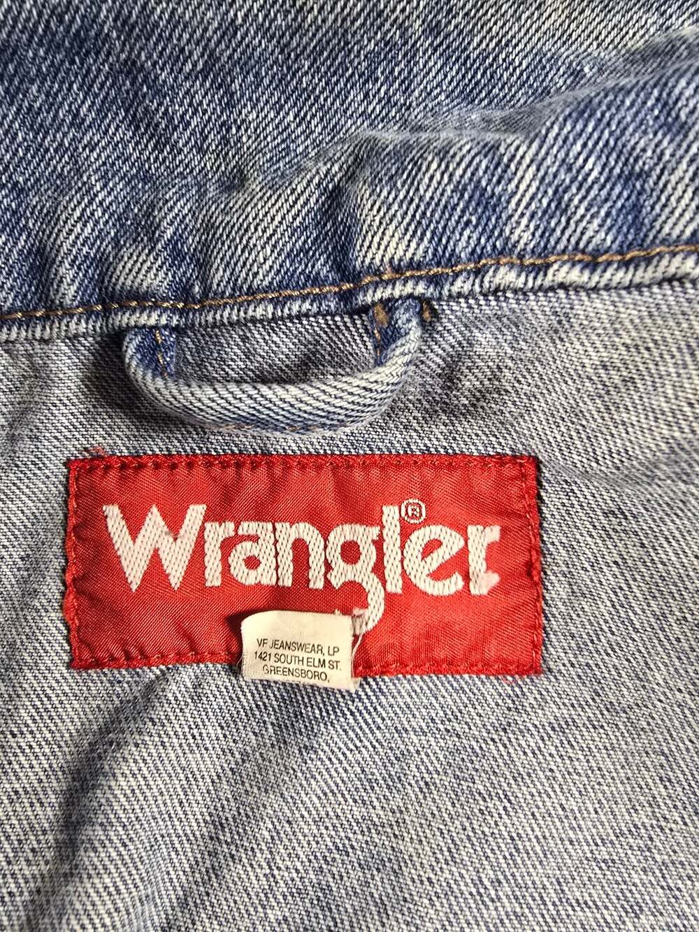 Wrangler Men's Denim Trucker Vest - Picture 4 of 7